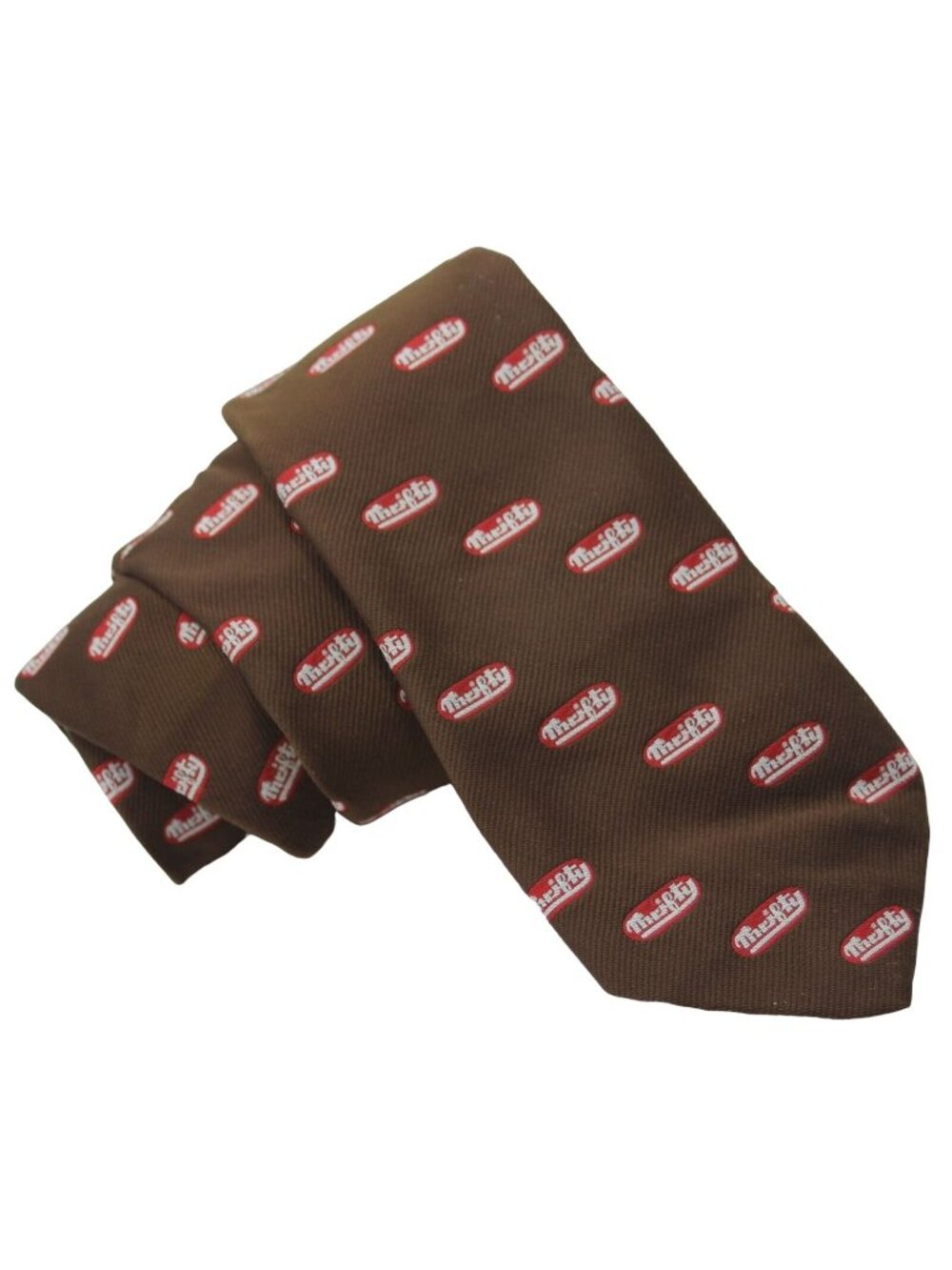 Thrifty Red Logo Brown Employee Necktie Ice Cream Rite Aid Pacific Creations